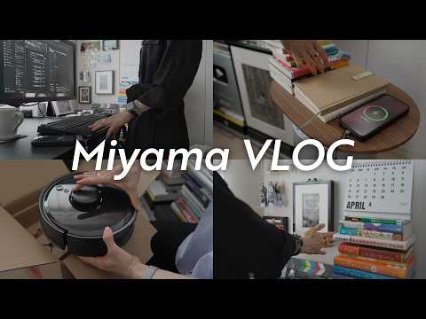 vlog - 快適デスクを極めたいフリーランスの3日間👩‍💻 / 作業も読書も捗る楽しい環境づくり with SwitchBot / 爆速推し活と銀座でヘアカット