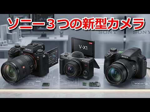 【速報】ソニーが2026年後半３つの新型カメラを発表する