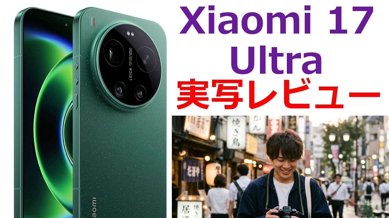 【実写レビュー】フルサイズ超えの高画質？最新スマホ Xiaomi 17 Ultra の凄さ