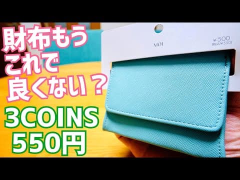 キャッシュレス派の最適解？意外と入るスリコの「極薄ミニウォレット」税込550円【3COINS】