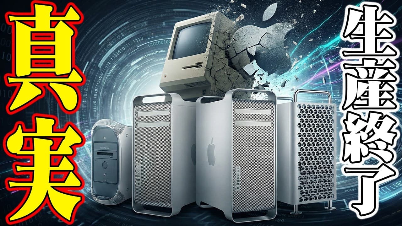 【悲報】Mac Proついに完全生産終了へ！元秋葉原マック店員が語る20年の軌跡とオワコンとなった真実【レビュー】
