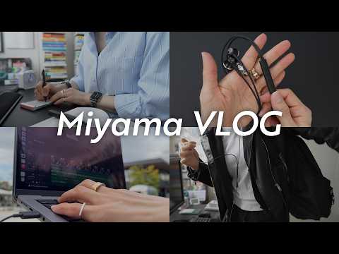 vlog - 仕事に読書に没頭するフリーランスの2日間 / 春のテラス作業👩‍💻と映画館通い / ノイキャン×有線イヤホンで作業も趣味も捗る日々 with ATH-CKD7NC