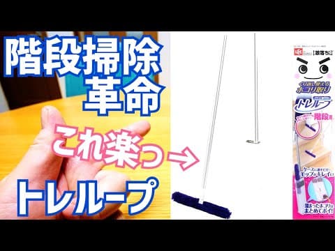 埃がサッとトレループ！レック 激落ちくん 高密度ブラシ 階段用がめっちゃ便利！