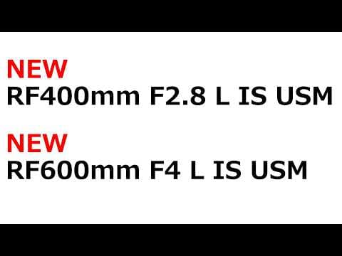 【速報】キヤノンの近日中に400mm F2.8、RF600mm F4の新型を発表する