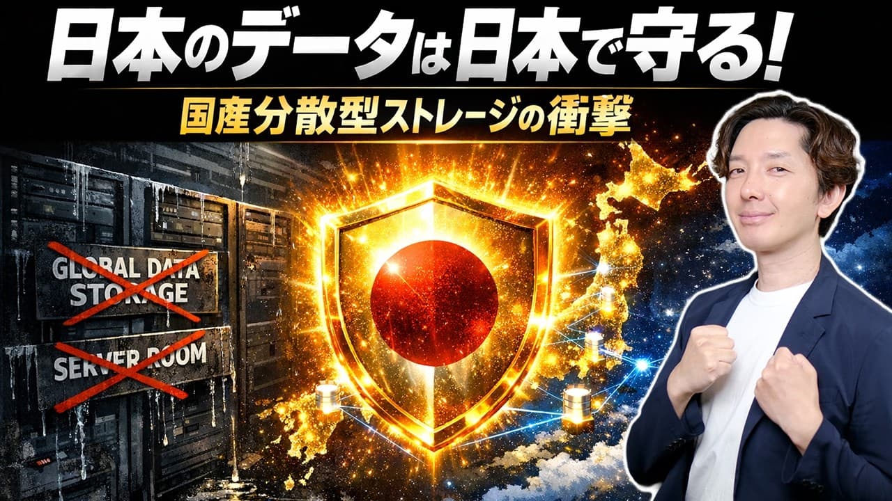 【日本奪還】純国産クラウド「サラストレージ」始動！海外にデータを渡さない革命プロジェクトが凄すぎる！【レビュー】