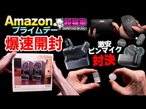 【まだ間に合う】Amazon爆速開封!!! ピンマイクでボイチャが流行中！？激安対決！[超猫拳]